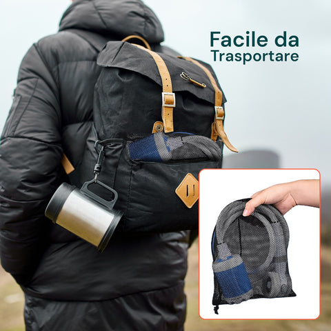 Tragbare Campingdusche 5200 mAh - 120 Min. Betriebszeit und USB-Ladefunktion