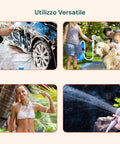 Tragbare Campingdusche 5200 mAh - 120 Min. Betriebszeit und USB-Ladefunktion