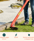 Elektrischer Rasentrimmer 250 W – Tap-&-Go-System und Doppelfaden