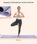 Rutschfeste Yoga- und Pilatesmatte – TPE mit Tragegurt