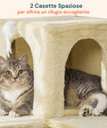Kratzbaum für Katzen, 170 cm, mit Katzenhöhle, Gittern und Montagezubehör