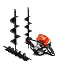 Benzin-Erdbohrer, 2-Takt, 51,7 cm³, mit 1,4-kW-Motor und 3 Bohrern inklusive