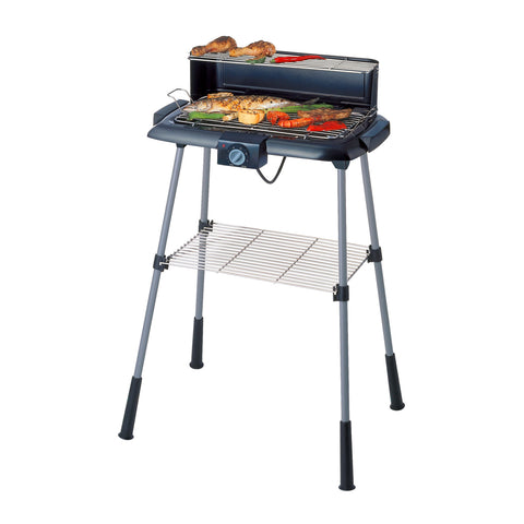Elektrischer Outdoor-Grill 88x54 cm mit Grillrost und Warmhalteablage