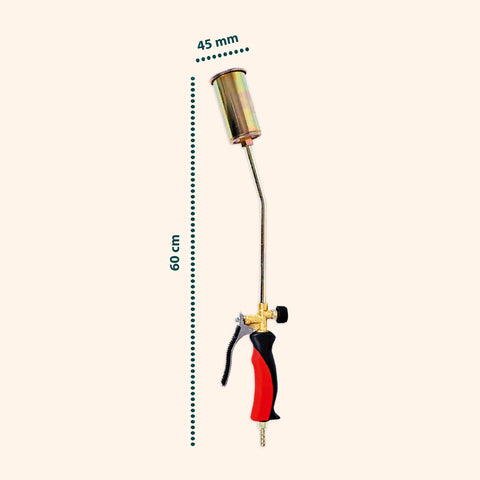 Gasbrenner 60 cm mit Ø45-mm-Brenner und Schnellhebel für den professionellen Einsatz