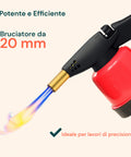 Professioneller Gaslötkolben 1,1 kW mit Gaskartusche mit 7/16-Zoll-Gewinde