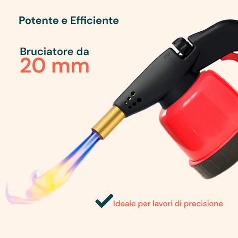 Professioneller Gaslötkolben 1,1 kW mit Gaskartusche mit 7/16-Zoll-Gewinde