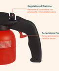 Professioneller Gaslötkolben 1,1 kW mit Gaskartusche mit 7/16-Zoll-Gewinde