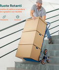 Treppen-Transportwagen mit einer maximalen Tragfähigkeit von 120 kg, blau