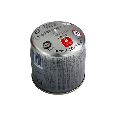 Einweg-Gaskartusche, 190 g, kompatibel mit handelsüblichen Gasbrennern