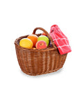 Korb für Brennholz oder Picknickkorb 35x50 cm aus Weidengeflecht mit Griffen und großem Fassungsvermögen