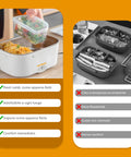 Vergleich der Vorteile des elektrischen Lunchy+ Speisewärmers mit einer herkömmlichen Lunchbox: warme Mahlzeiten, Komfort und optimaler Geschmack