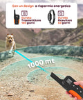 Erziehungshalsband für große/kleine Hunde - wasserdicht und Steuerung bis zu 1000 m