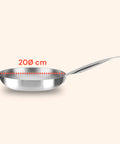 Hohe Aluminium-Schmorpfanne mit Edelstahlgriff – Verschiedene Größen
