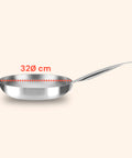 Hohe Aluminium-Schmorpfanne mit Edelstahlgriff – Verschiedene Größen