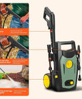 Elektrischer Hochdruckreiniger 1200 W, 100 bar, mit verstellbarer Lanze und Total-Stop-System