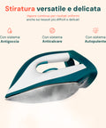 Dampfbügeleisen mit Keramiksohle und Selbstreinigungssystem, 2200 W