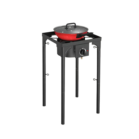 Gas-Kocher mit verstellbaren Beinen und Piezozündung, 4,5 kW