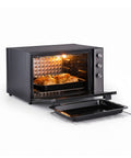 Großraum-Umluftofen 70 l, 2500 W, schwarz, mit Doppelheizelement und 4 Funktionen