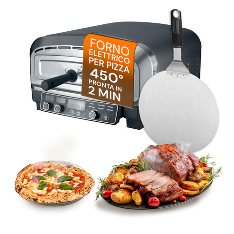 Professioneller elektrischer Pizzaofen mit Pizzaschieber, 2200 W