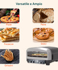 Professioneller elektrischer Pizzaofen mit Pizzaschieber, 2200 W