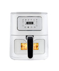 Heißluftfritteuse 7,5 l, 1600 W, weiß, digital, LED-Display, 60-Minuten-Timer, 4 Garfunktionen, spülmaschinengeeignete Teile, EAN-8051597871155