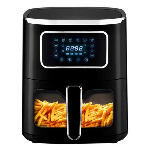 Heißluftfritteuse 7,5 l, 1600 W, mit LED-Display und 6 Automatikprogrammen