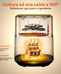 Heißluftfritteuse 7,5 l, 1600 W, schwarz, digital, LED-Display, 60-Minuten-Timer, 4 Garfunktionen, spülmaschinengeeignete Teile, EAN-8051597871155