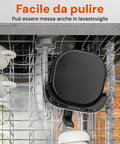 Heißluftfritteuse 7,5 l, 1600 W, schwarz, digital, LED-Display, 60-Minuten-Timer, 4 Garfunktionen, spülmaschinengeeignete Teile, EAN-8051597871155