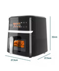 Avilia Heißluftfritteuse 8 l 1350 W mit digitalem Display, Timer, herausnehmbarem Korb und 8 Programmen EAN-8056897155073