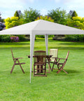 Pop-up-Garten- und Terrassenzelt mit Stahl-Spinnenkonstruktion, 3x3, UV-beständig, wasserdichtes Dach, Tasche inklusive, EAN-8023755045531