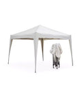 Pop-up-Garten- und Terrassenzelt mit Stahl-Spinnenkonstruktion, 3x3, UV-beständig, wasserdichtes Dach, Tasche inklusive, EAN-8023755045531