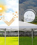 Pop-up-Garten- und Terrassenzelt mit Stahl-Spinnenkonstruktion, 3x3, UV-beständig, wasserdichtes Dach, Tasche inklusive, EAN-8023755045531