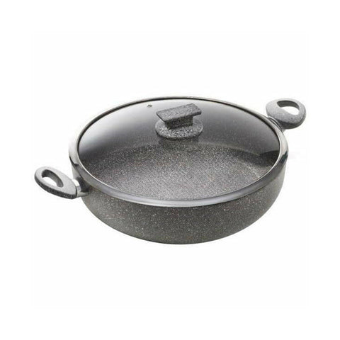 Bild-1-Akademie-Mugnano-Bratpfanne-2 Griffe-für Induktion-mit Deckel-28 cm-EAN-8010111050483