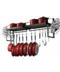 avilia home Wandorganizer mit 12 Haken für Töpfe Deckel und Küchenutensilien Set mit 2 EAN 8052879011047