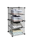 Avilia Home modulares Gitterregal mit 4 Ablagen vielseitiger und robuster Organizer EAN 8056819052879
