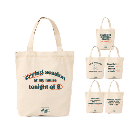 Wiederverwendbare Tote Bag 35x40 cm aus Baumwolle und Polyester