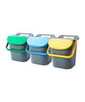 Bild-1-belli-e-forti-Set-3-stapelbare-Mülleimer-Mülltrennung-30l-EAN-8001499001587