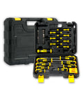 Daimann professionelles magnetisches Schraubendreher Set 43 teilig mit Koffer Schraubendreher Set mit Magnetisierer und Entmagnetisierer rutschfesten Bits und ergonomischem Griff EAN 8056590070451