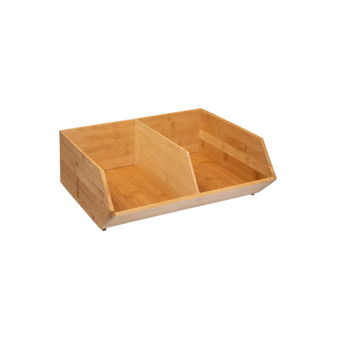 Bild-1-five-simply-smart-Organizer-Aufbewahrung mit 2 Fächern aus Bambus 35x125cm EAN-3560238691465
