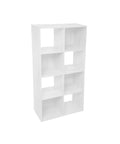 Bild-1-five-simply-smart-Holzregal mit 8 Fächern-675x134cm-weiß-ean-3560238664940