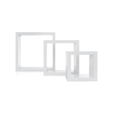 Five Simply Smart Set 3 Würfelwandregale drei Größen aus weißem MDF EAN 3560234489806