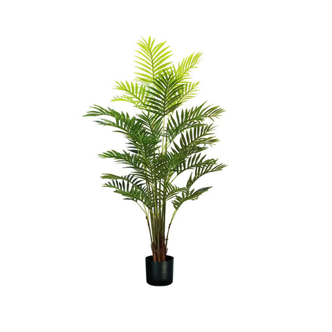 Künstliche Areca-Palme aus Polyethylen mit 33 Blättern und Topf mit Moos, 160 cm