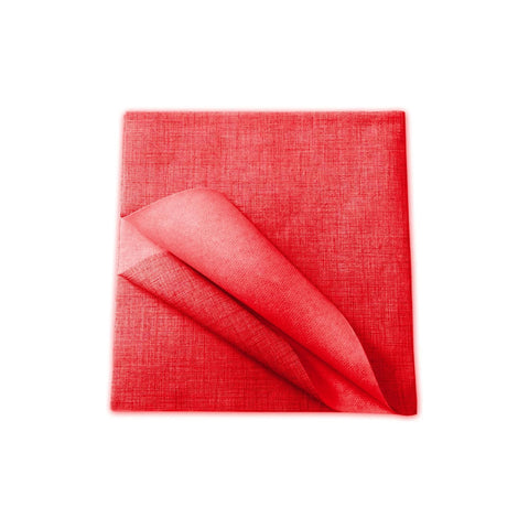 Set mit 100 roten Einweg-Tischdecken aus TNT 100x100cm