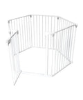Bild-1-King-Collection-Sicherheitslaufstall-für-Kinder-mit-Metalltür-119x5x74cm-weiß-EAN-8023755056308