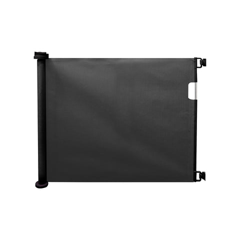Sicherheitsgitter für Kinder mit ausziehbarer Abdeckung 130x8x88cm Schwarz