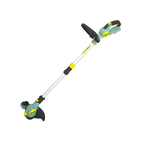 Teleskop-Rasentrimmer mit um 90° drehbarem Kopf und ausziehbarem 120cm-Griff 20v - 230hz