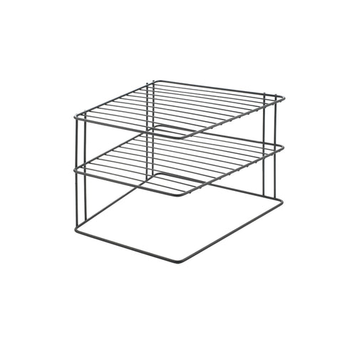 Eckregal mit 2 Ebenen 25x25x19cm