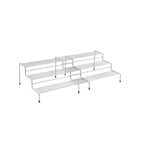 2er-Set Gewürzregale mit 3 Ebenen 28/55x23x13cm