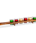 OEM Shotglasthalter aus Holz mit 6 Shotgläsern à 40ml 45 cm EAN 4029811318032
