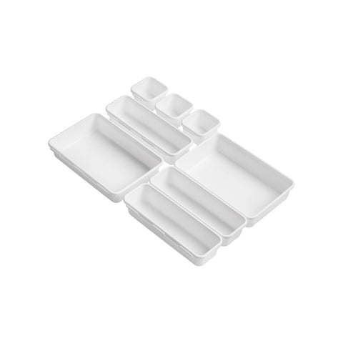 Set mit 8 modularen Mehrzweck-Organizern für Schubladen